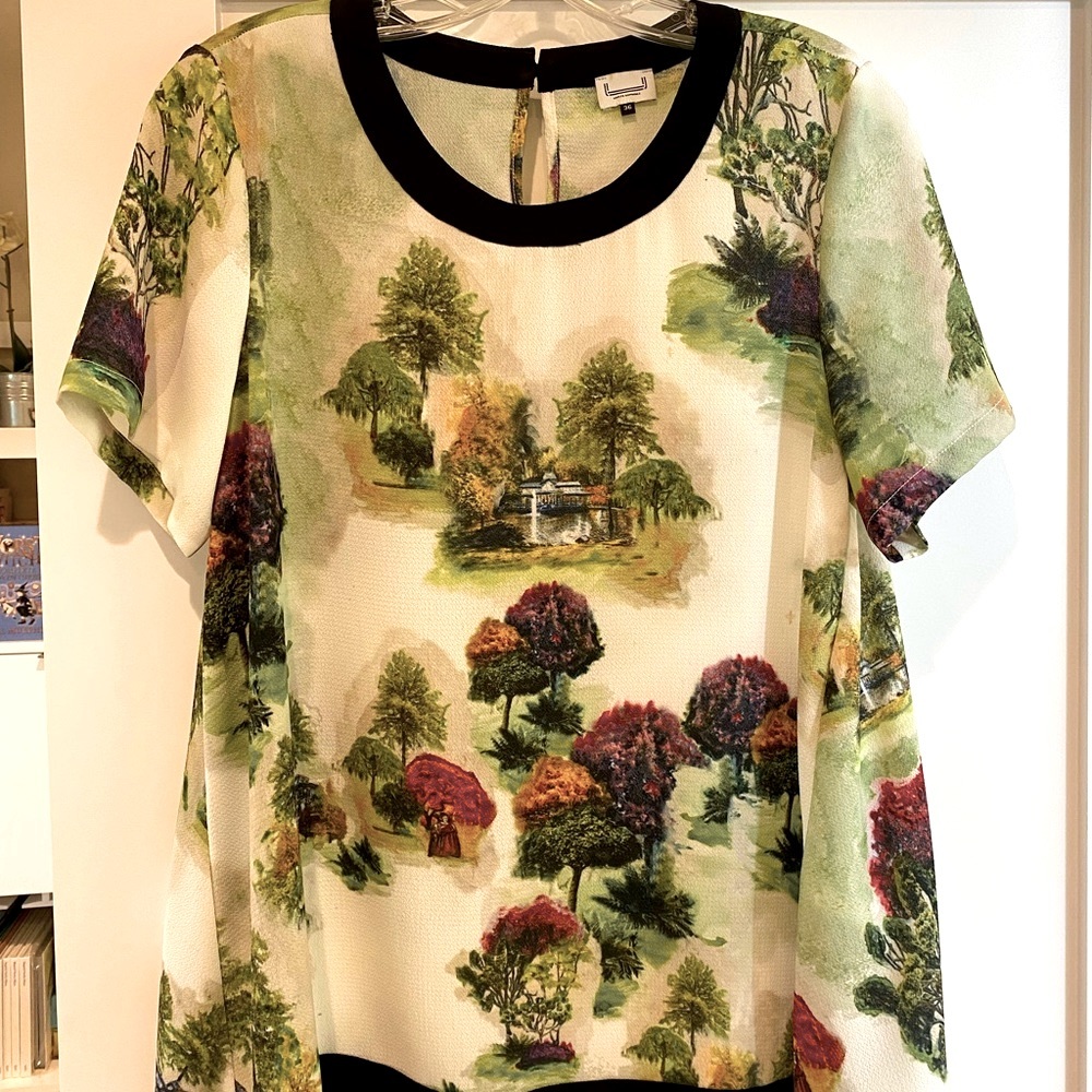 Adolfo Dominguez Japanese print top